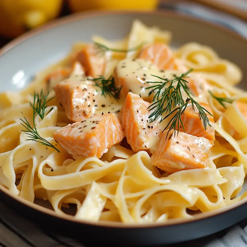 Lemon Dill Salmon Pasta: A Bright & Creamy Delight