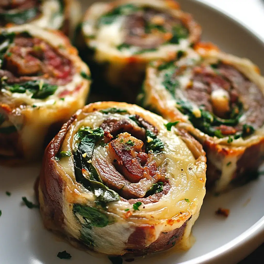Steak Pinwheels with Spinach and Cheese: Delight Your Taste Buds!