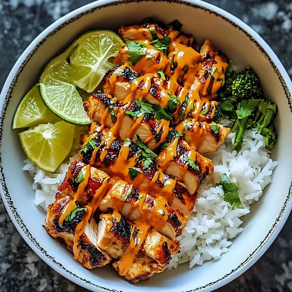 Sweet Chili Chicken Bowl with Coconut Lime Drizzle Recipe Revealed!