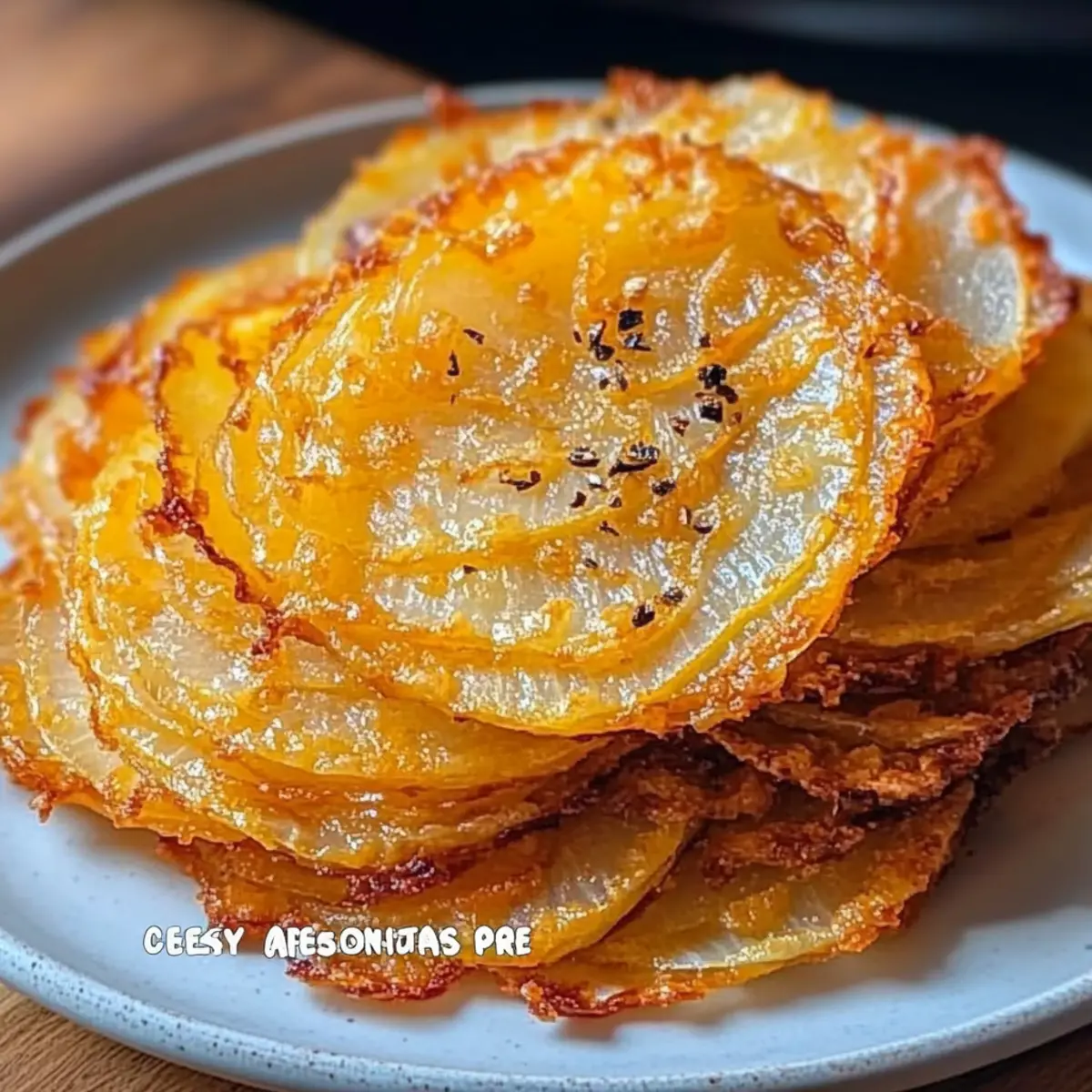 Cheesy Onion Crisp