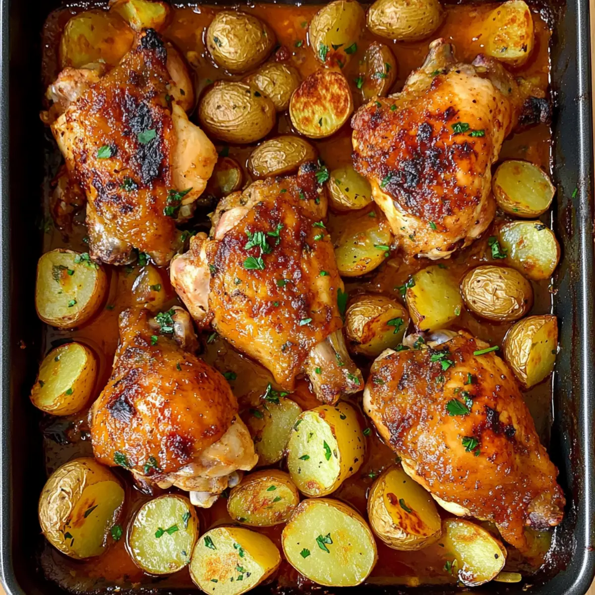 One-Pan Garlic Herb Chicken and Potatoes for Cozy Dinners