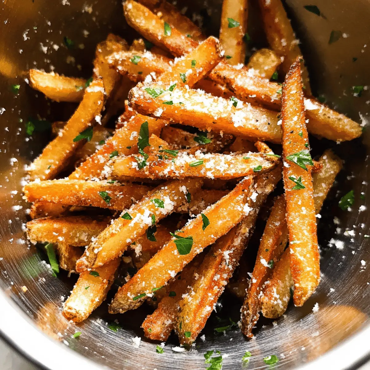 Crispy Garlic Parmesan Fries