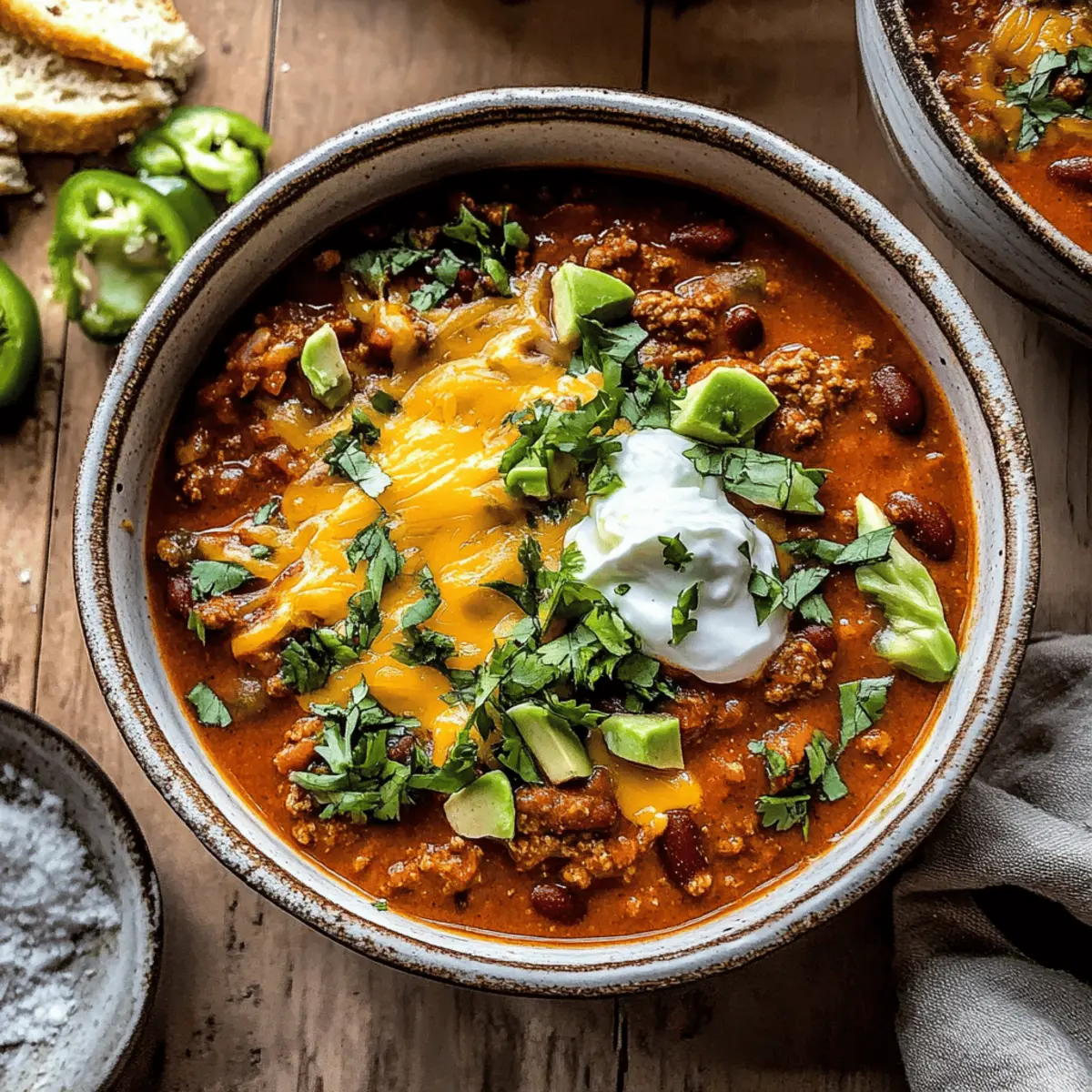 Crockpot Spicy Queso Beef Chili for Ultimate Comfort Food