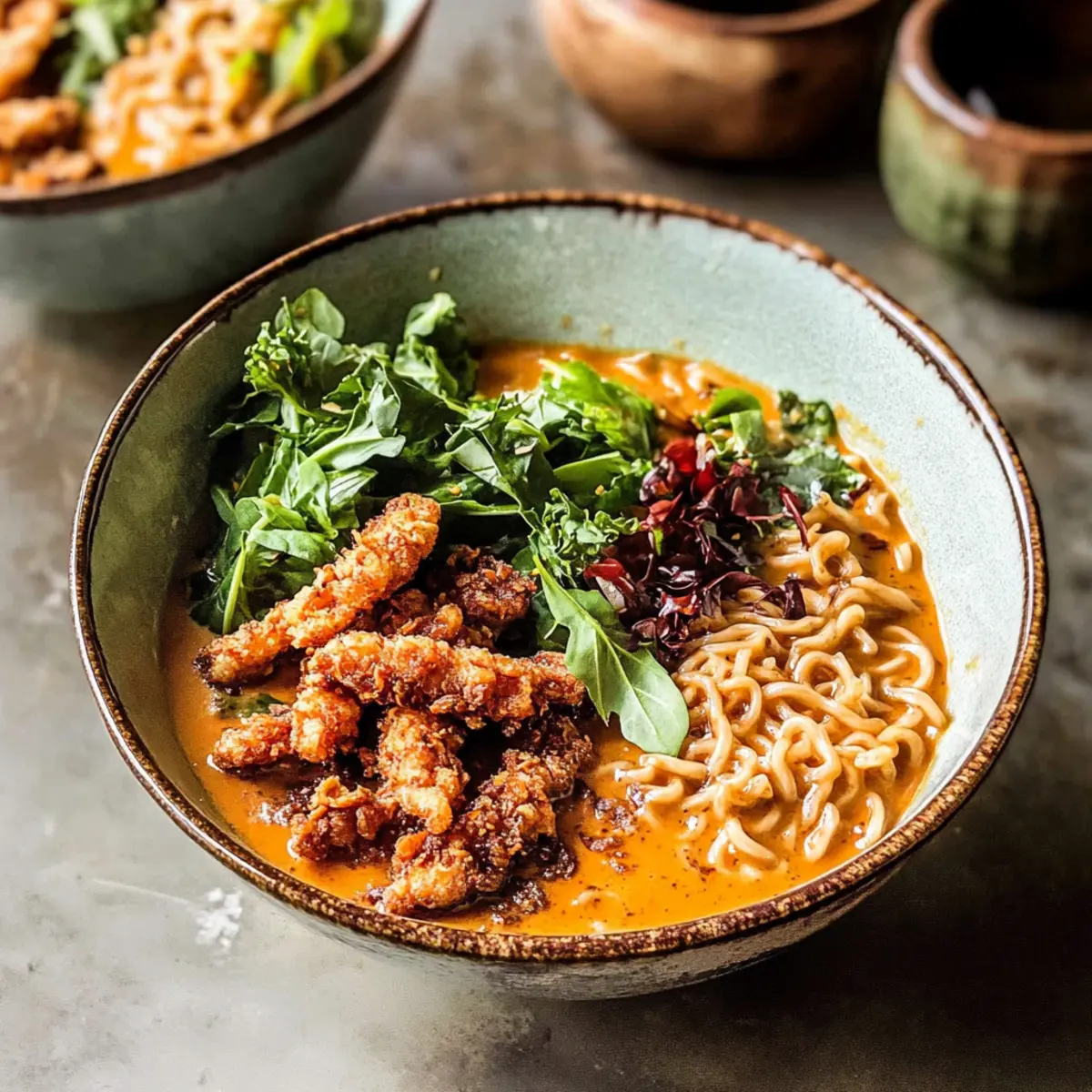 Crispy Thai Peanut Chicken Ramen in 30 Minutes Flat