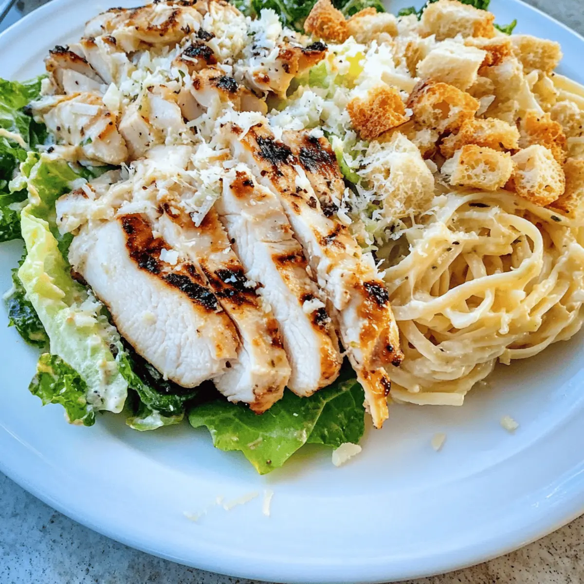 Caesar Pasta Salad with Grilled Chicken for Summer Cravings