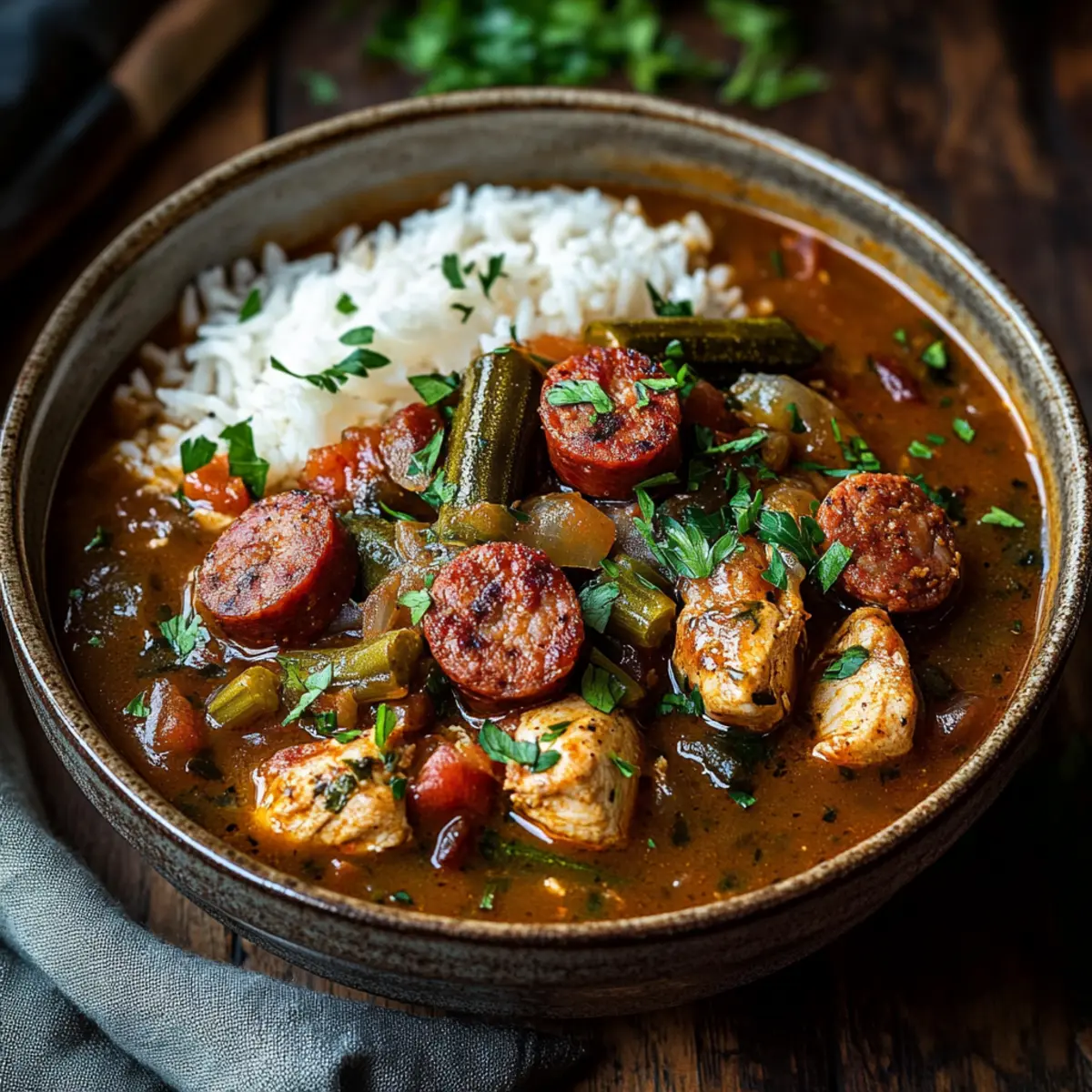 Cozy Cajun Chicken and Sausage Gumbo for Heartwarming Nights