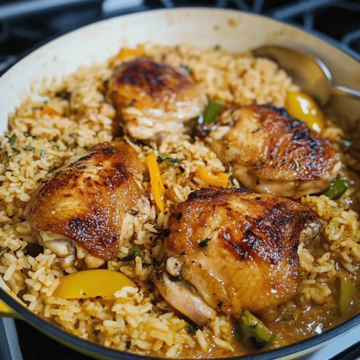 One Pot Sticky Coconut Rice & Chicken for Cozy Weeknight Dinners