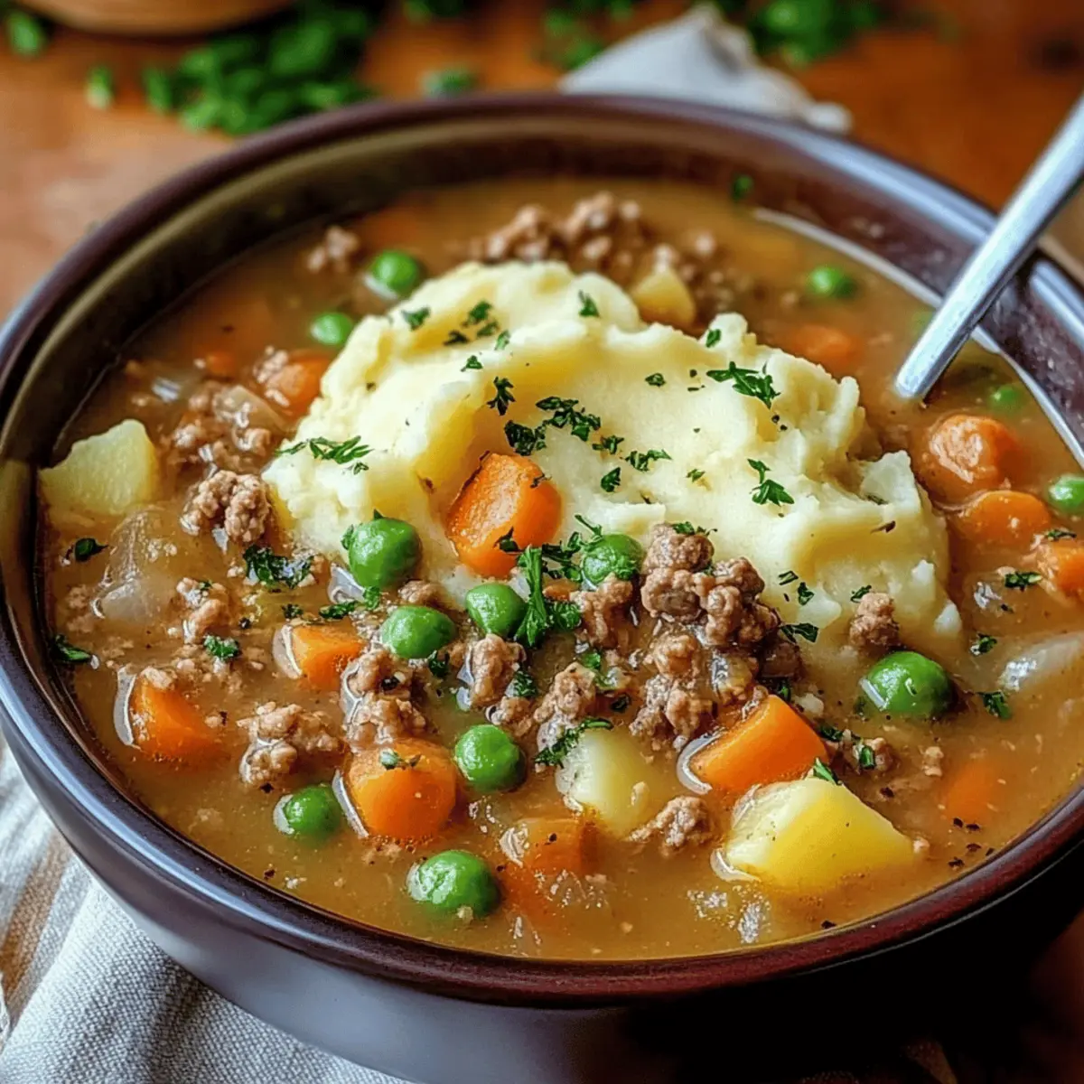 Warm and Cozy Shepherd’s Pie Soup Recipe for Comfort Nights