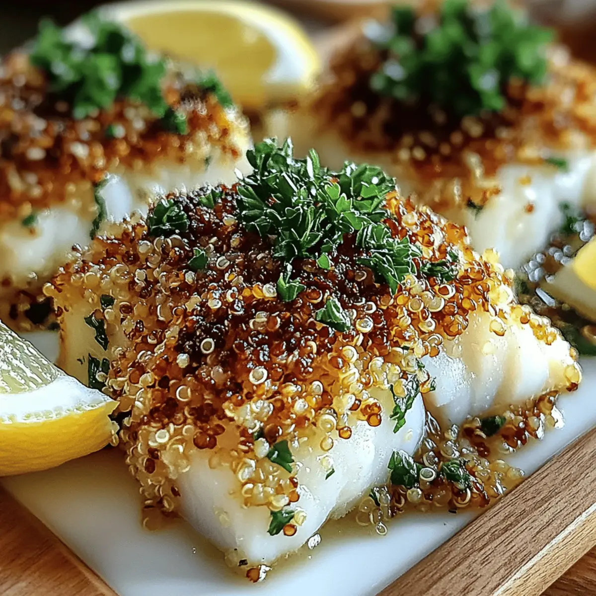 Zesty Crunch Garlic Lemon Cod