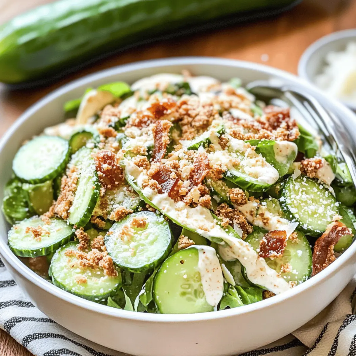 Crispy Cucumber Caesar Salad for Fresh, Flavorful Crunch