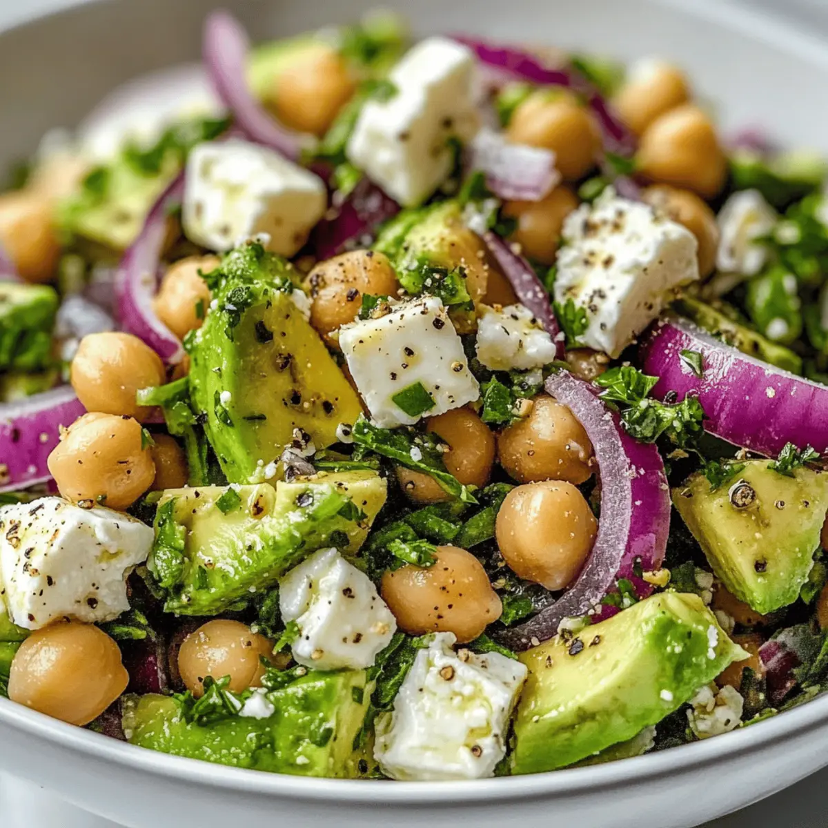 Chickpea Feta Avocado Salad – A Fresh Twist on Healthy Eating