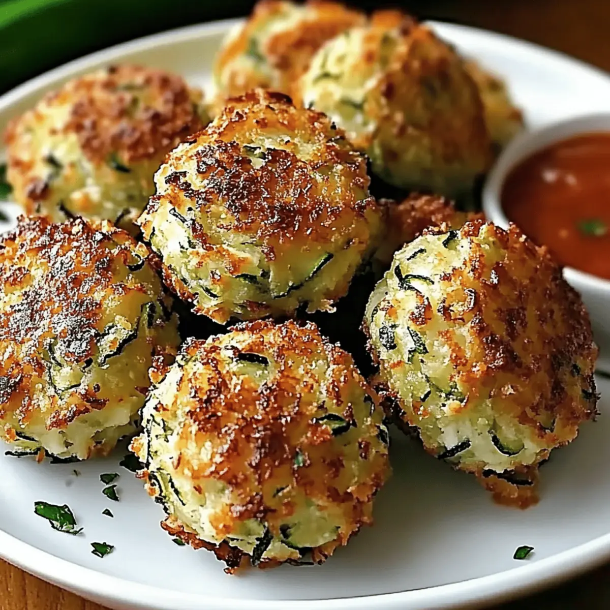 Crispy Zucchini Garlic Bites