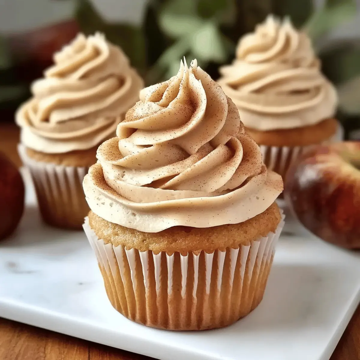 Delicious Apple Cider Cupcakes with Brown Sugar Cinnamon Buttercream