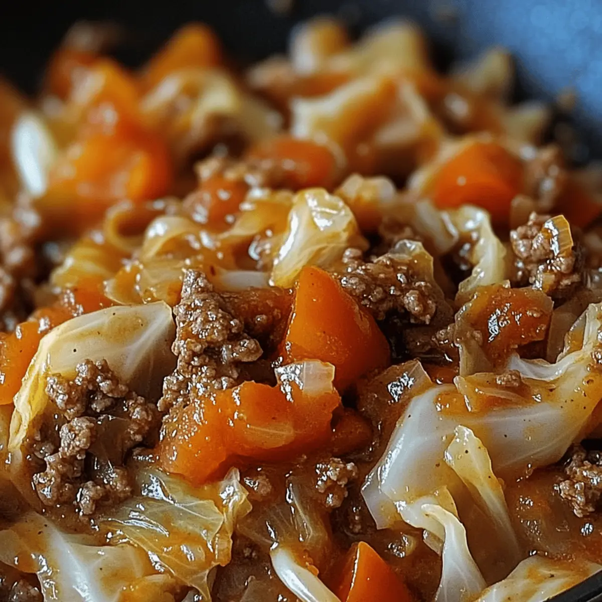 Cabbage and Ground Beef Skillet for Cozy Family Nights