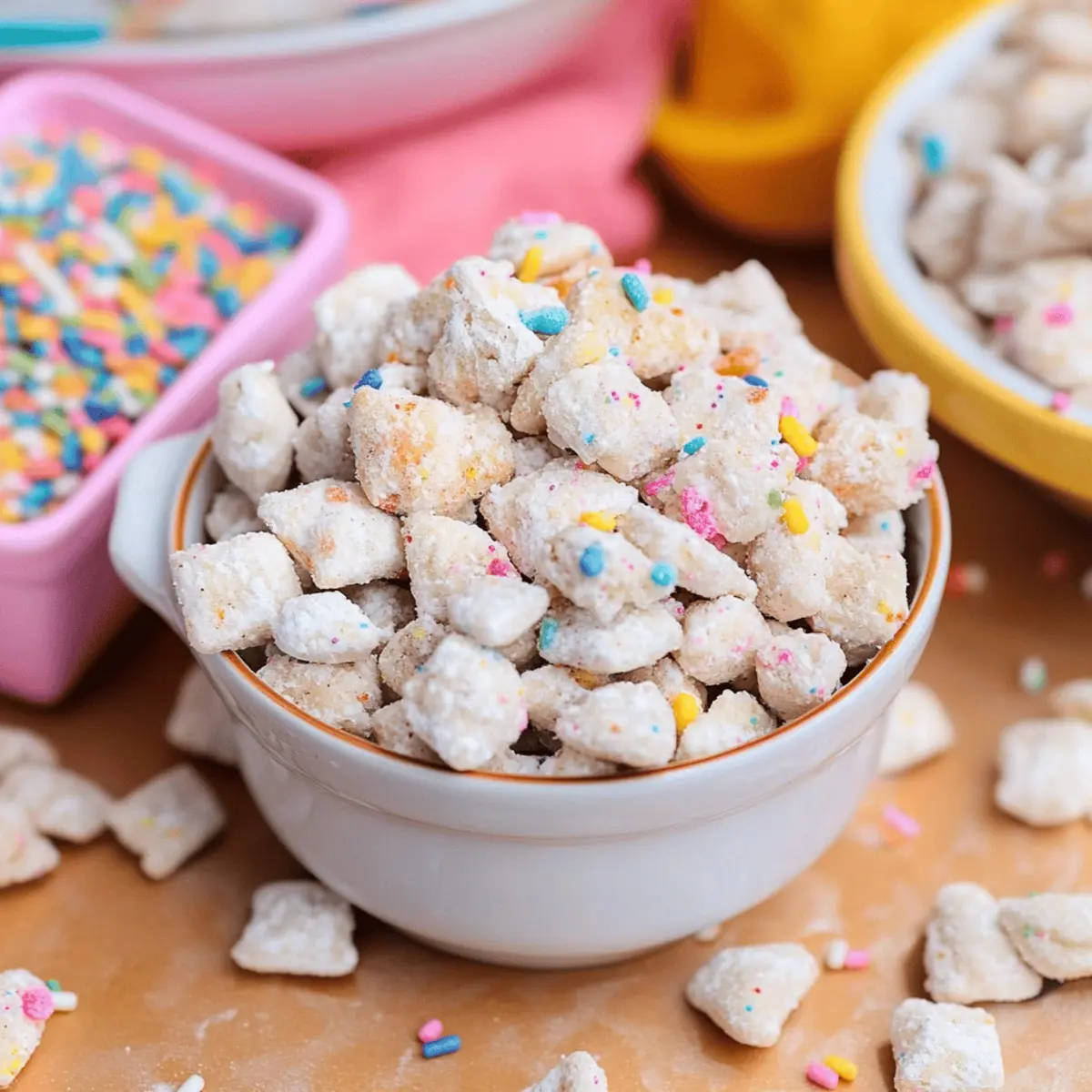 Delicious Birthday Cake Puppy Chow for Sweet Celebrations