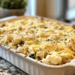 Creamy Chicken Tetrazzini Bake