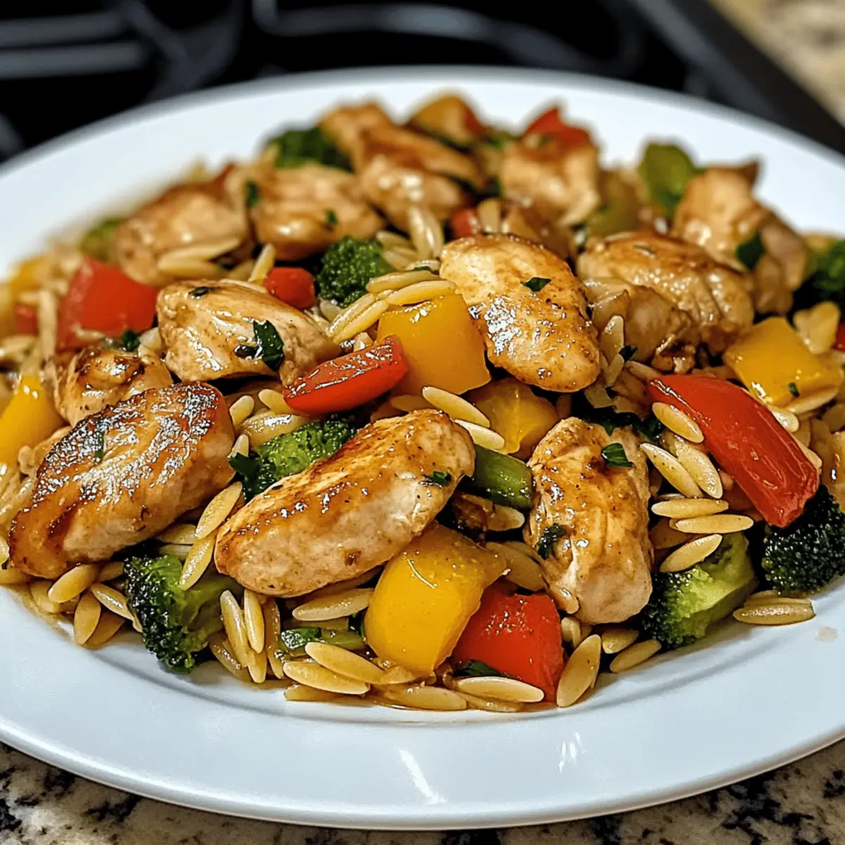 Lemon Chicken & Veggie Orzo Stir Fry: A Fresh Twist on Dinner