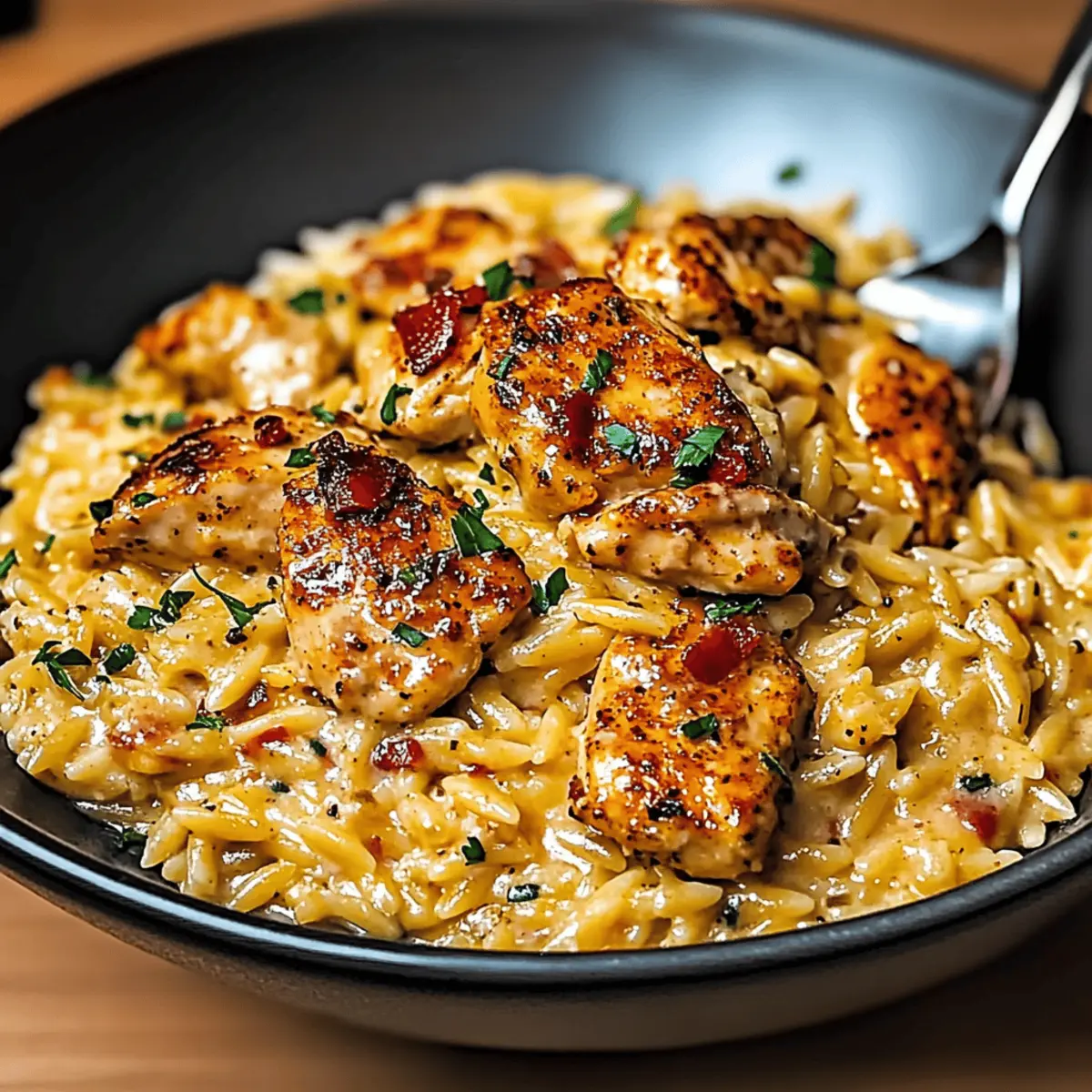 One-Pot Cajun Chicken Alfredo Orzo for Cozy Weeknight Bliss