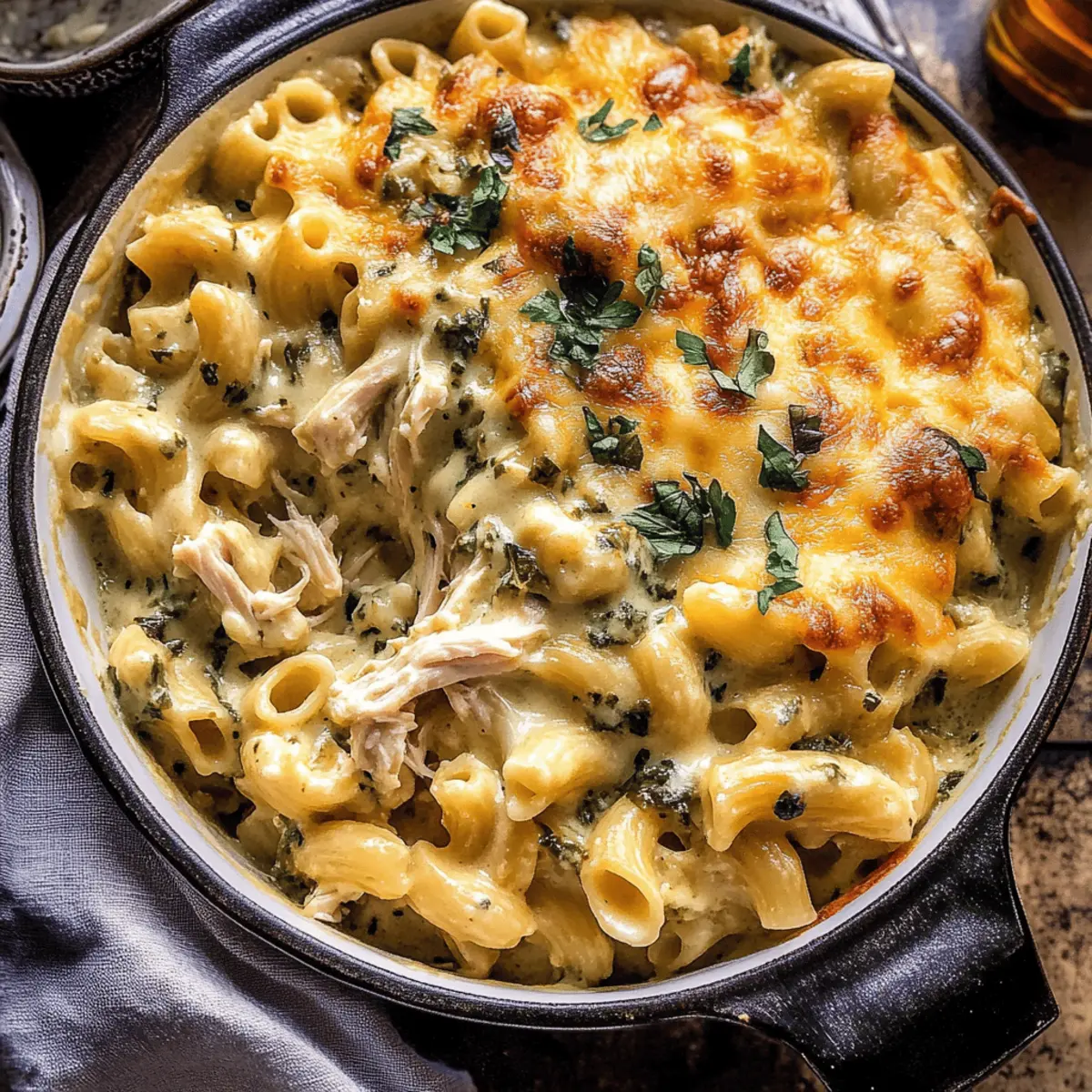 One Pot White Chicken Chili Mac and Cheese for Cozy Nights