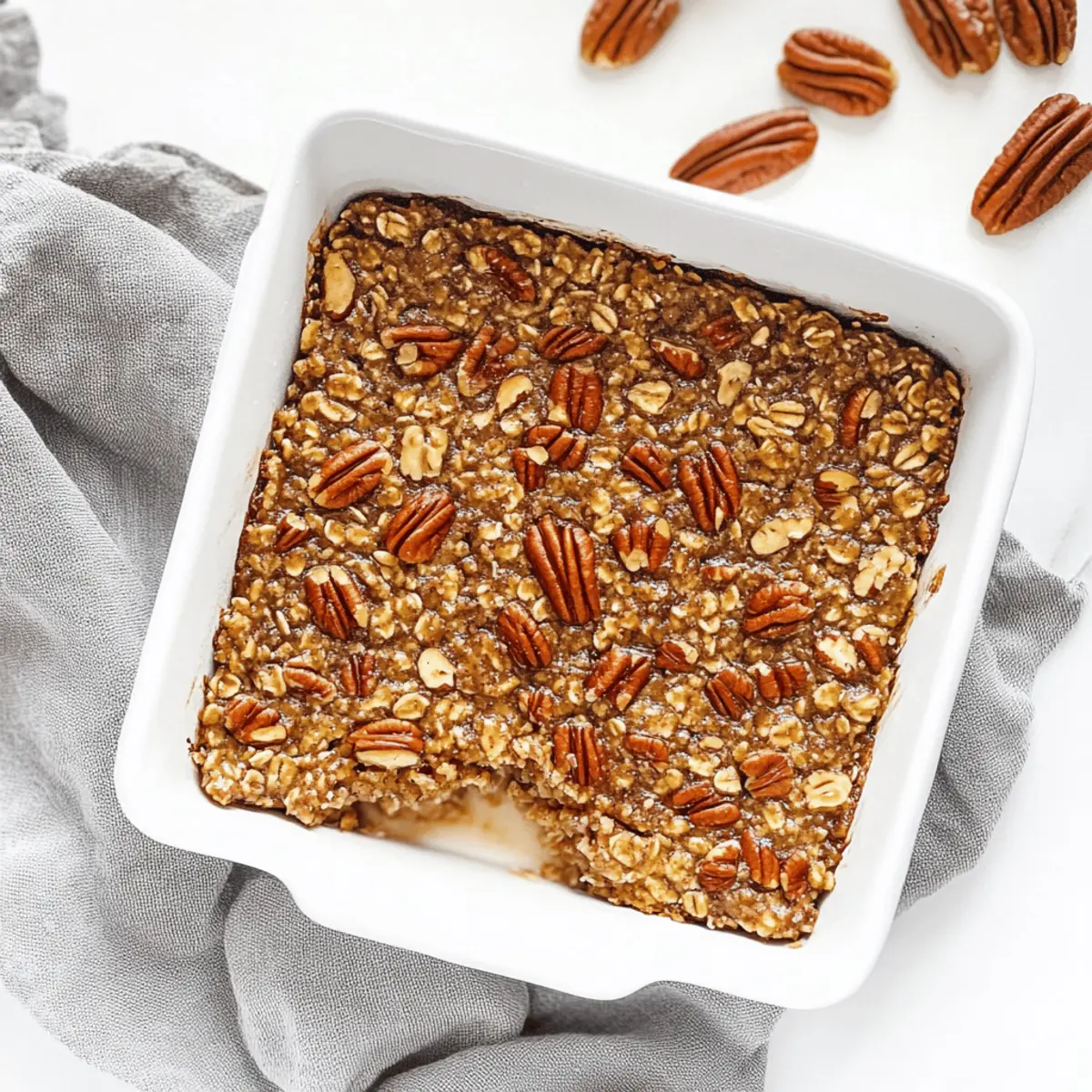 Cozy Pecan Pie Baked Oatmeal for an Easy Breakfast Win