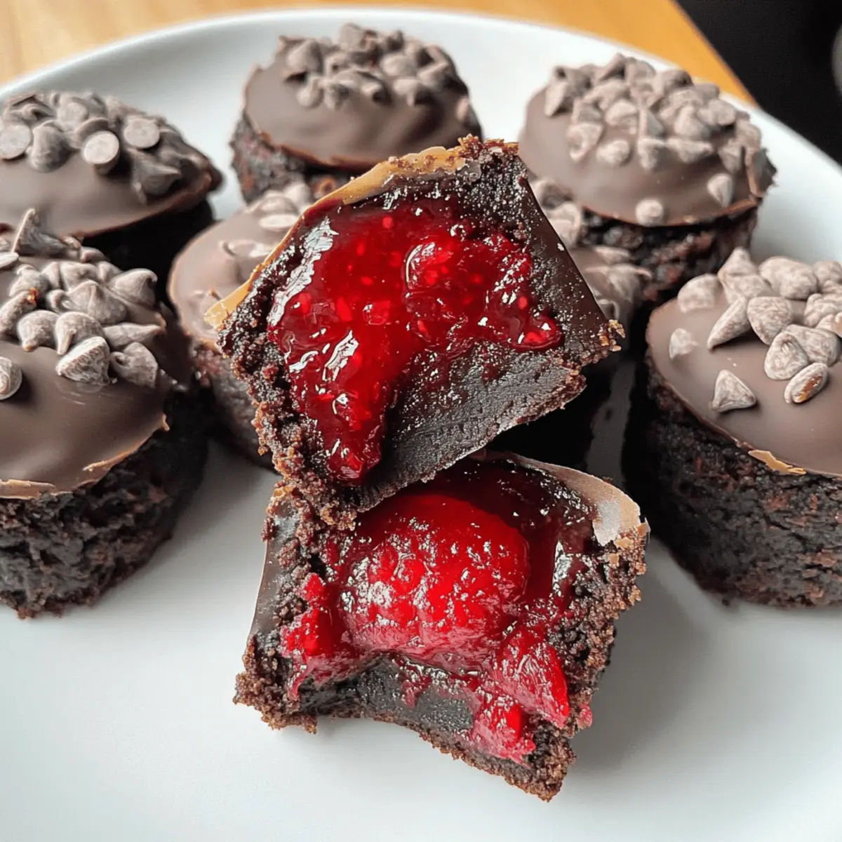 Raspberry Brownie Date Bites