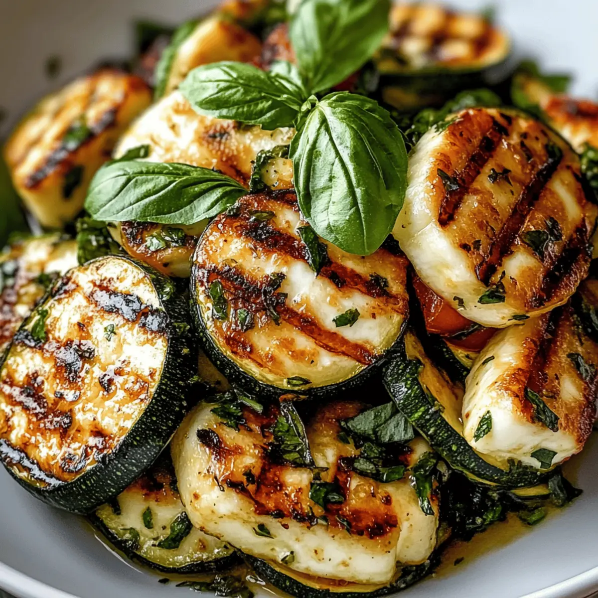 Grilled Zucchini and Halloumi Salad: Fresh Summer Delight