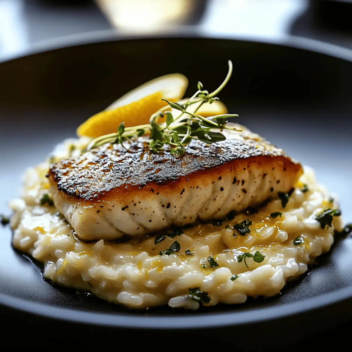 Perfect Pan-Seared Sea Bass with Zesty Lemon & Herb Risotto