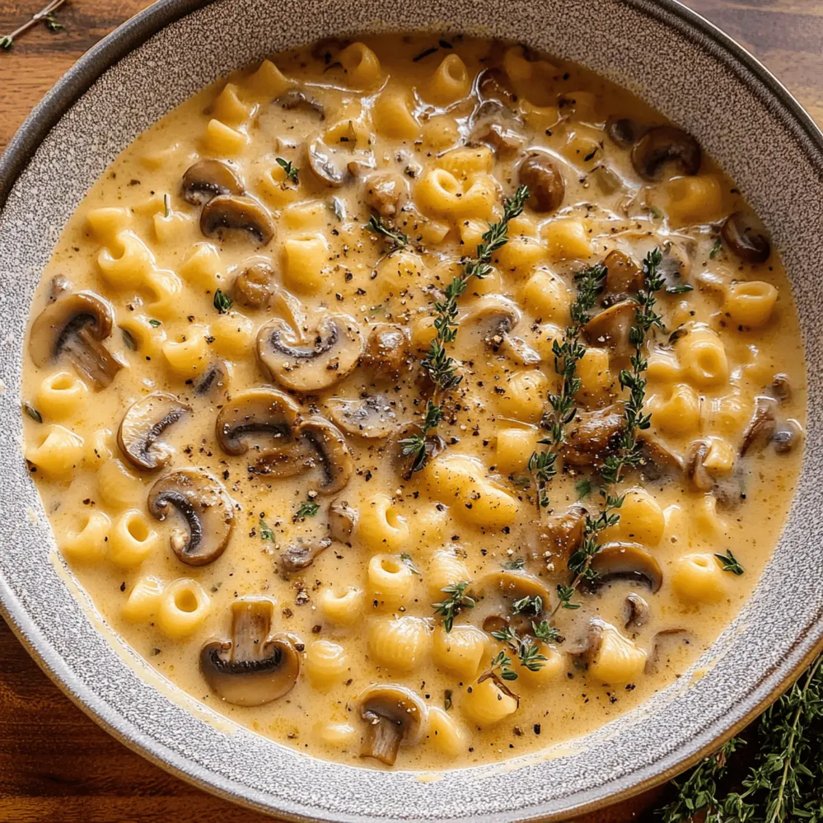 Creamy Mushroom Pasta Soup That Warms the Heart