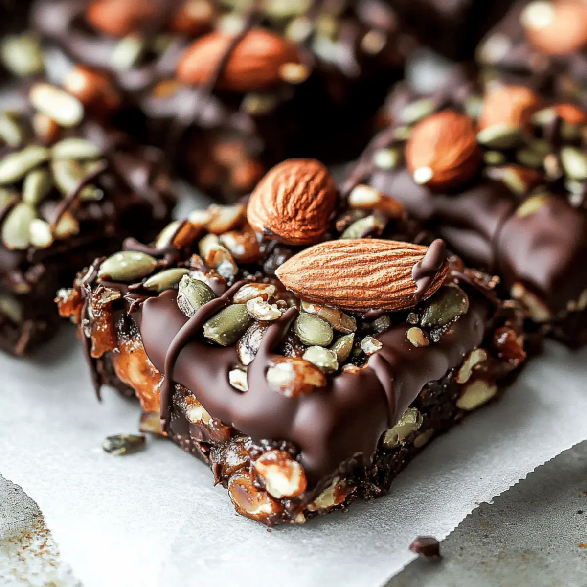 Dark Chocolate Nut Squares: Your Guilt-Free Crunchy Treat