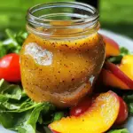 Peach Honey Dijon Balsamic Vinaigrette