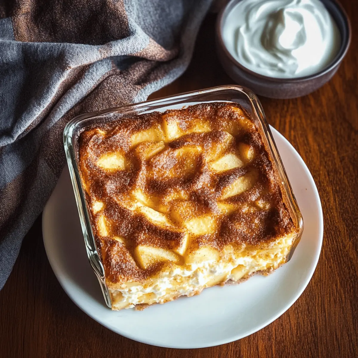 Apple Cinnamon Cottage Cheese Bake for Cozy Mornings