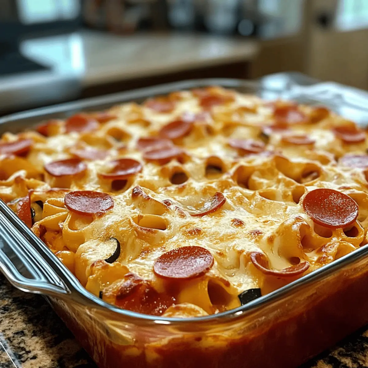 Cheese Tortellini Pepperoni Pizza Casserole You'll Love