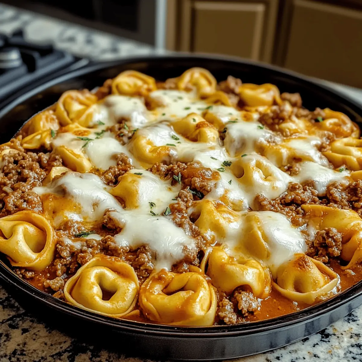 Cheesy Beef Tortellini Bake for Comforting Family Nights