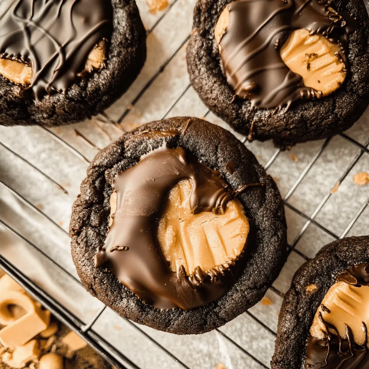 Decadent Chocolate Peanut Butter Cup Cookies in 30 Minutes