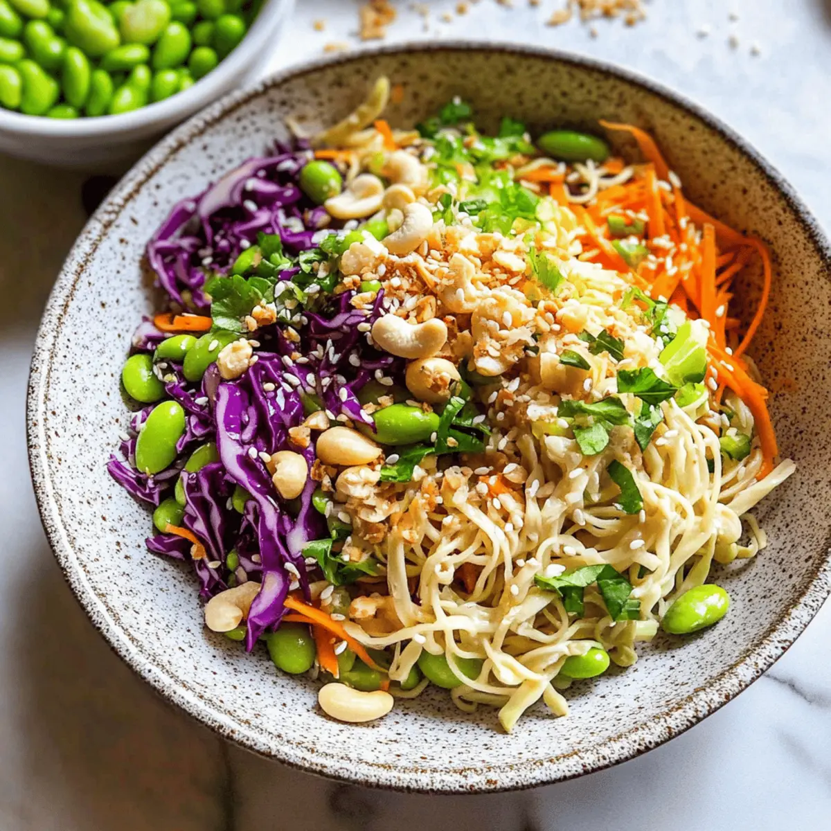 Cold Ramen Noodle Salad with Crunchy Cashew Delight