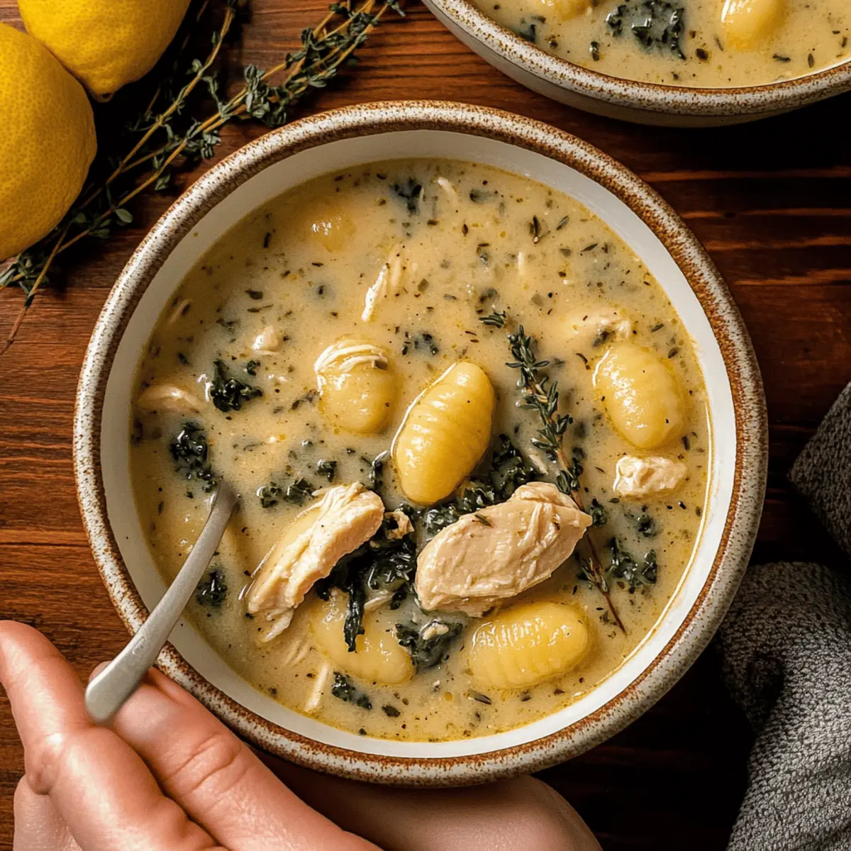 Cozy Up with Creamy Winter Lemon Chicken Gnocchi Soup