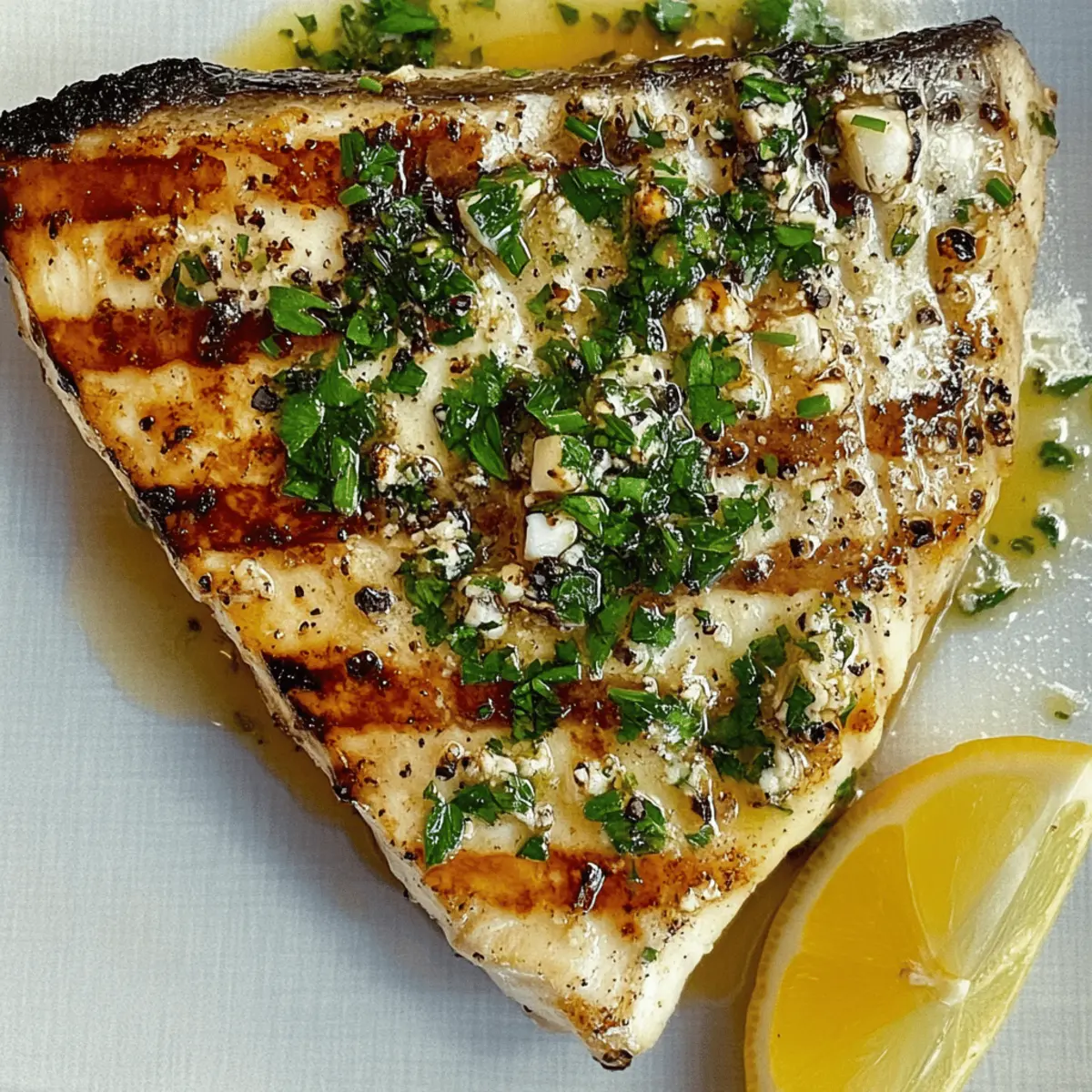 Grilled Halibut With Salmoriglio Sauce: A Fresh Flavor Burst