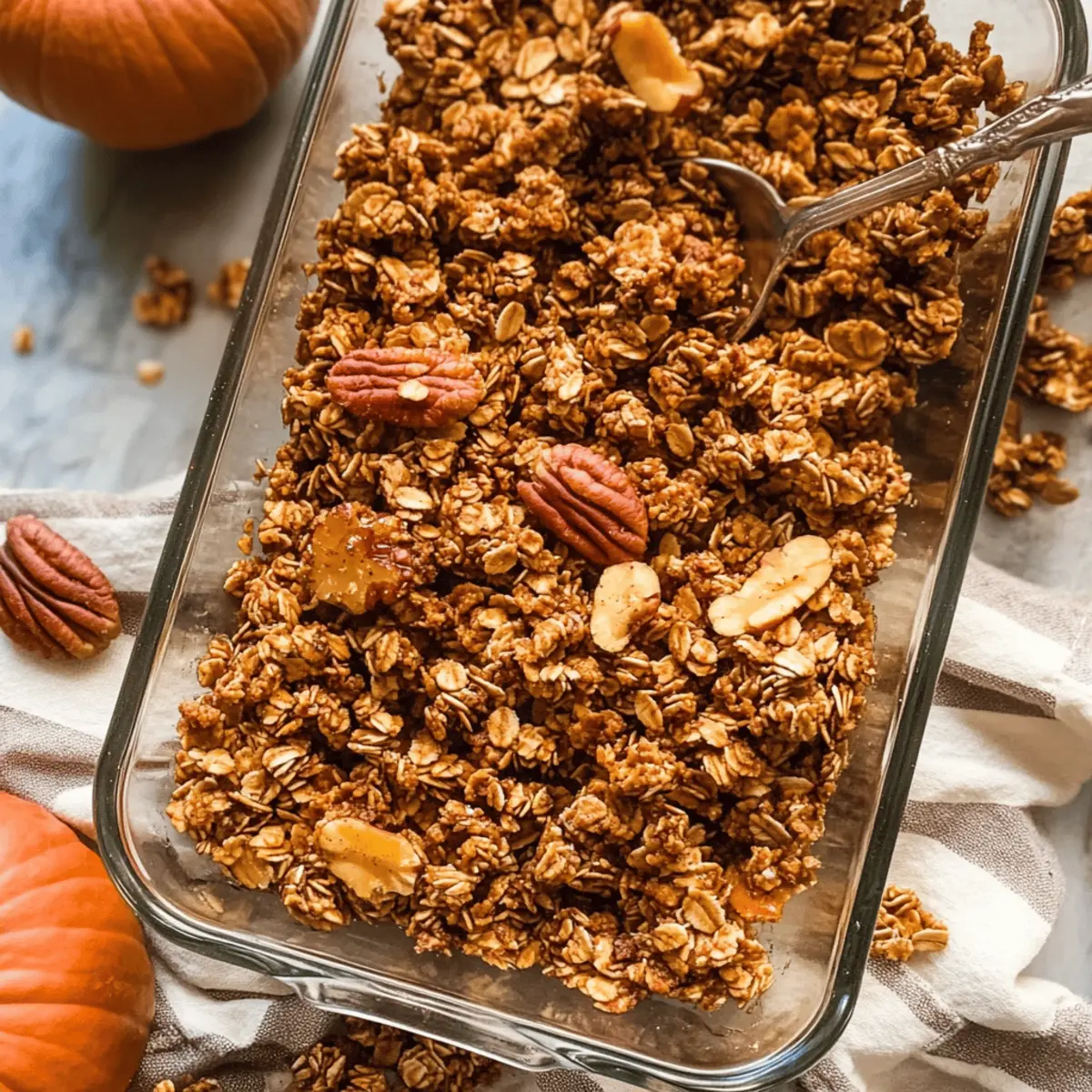 Cozy Up with Homemade Maple Pumpkin Granola Delight
