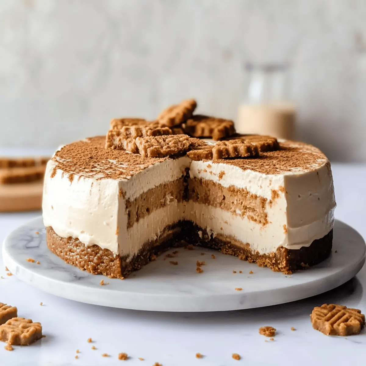 Decadent No Bake Biscoff Cheesecake That Melts in Your Mouth