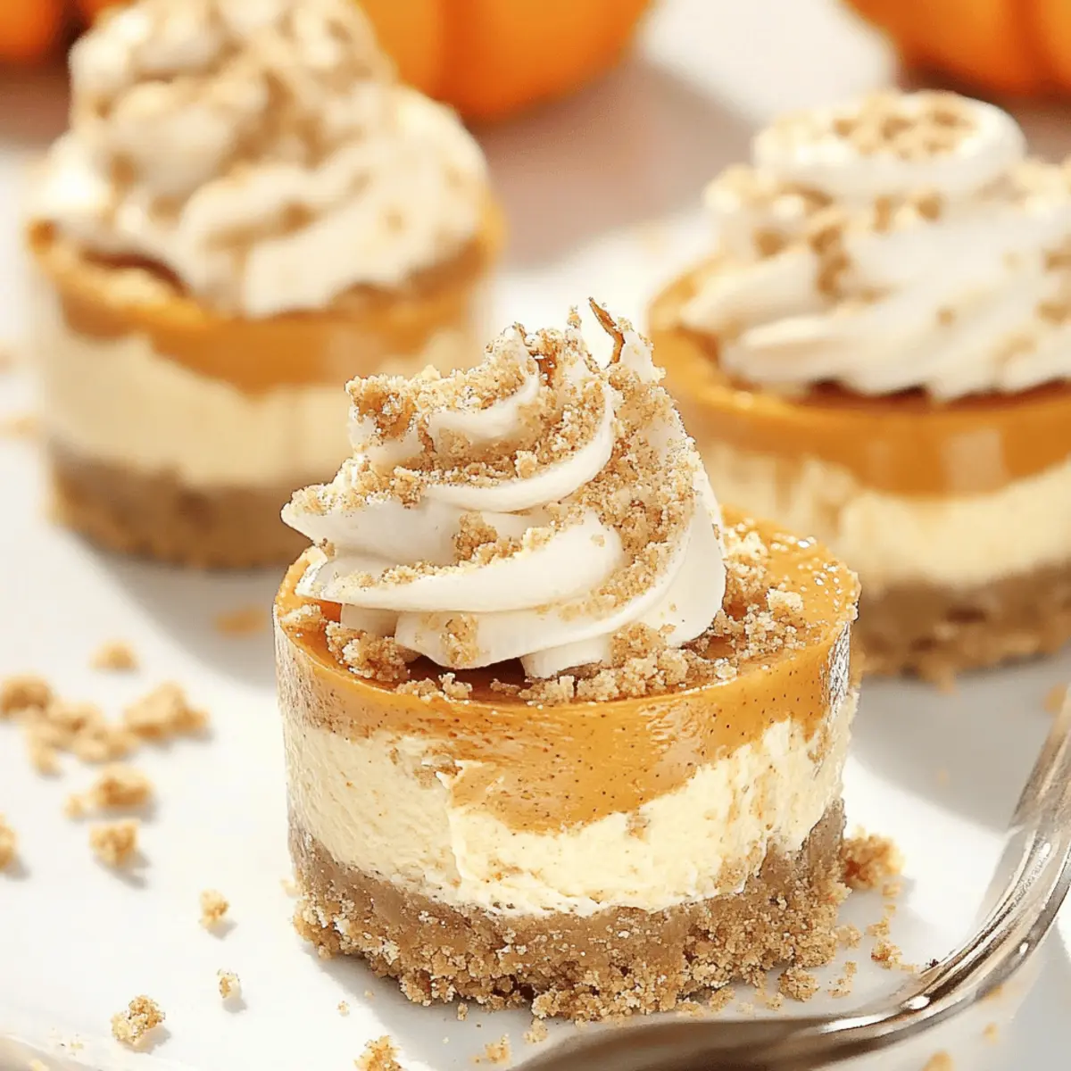 Delightful No Bake Pumpkin Mini Cheesecakes for Fall Fun