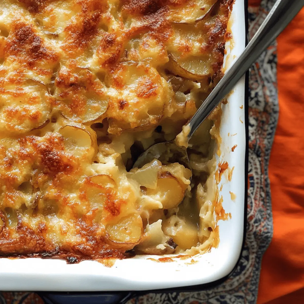 Creamy Potato, Caramelized Onion & Leek Gratin Bliss
