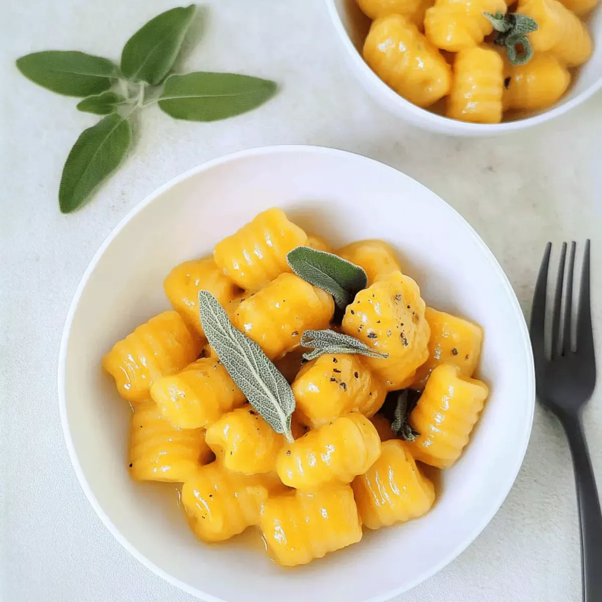 Pumpkin Gnocchi with Vegan Sage Butter for Cozy Nights