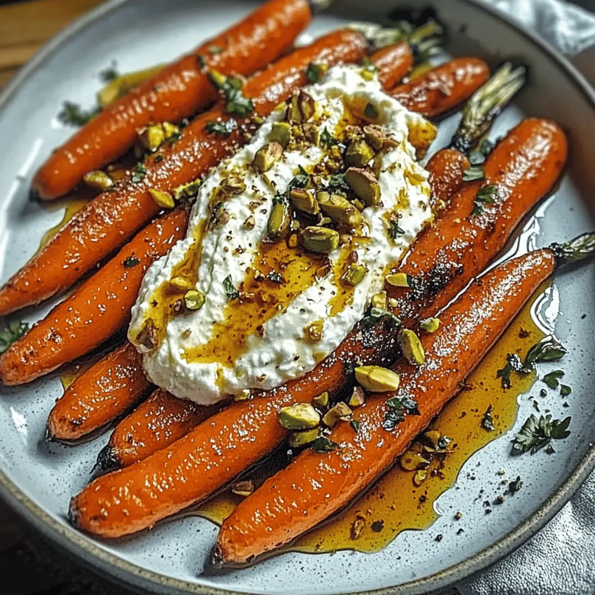 Roasted Carrots with Whipped Ricotta and Hot Honey Bliss