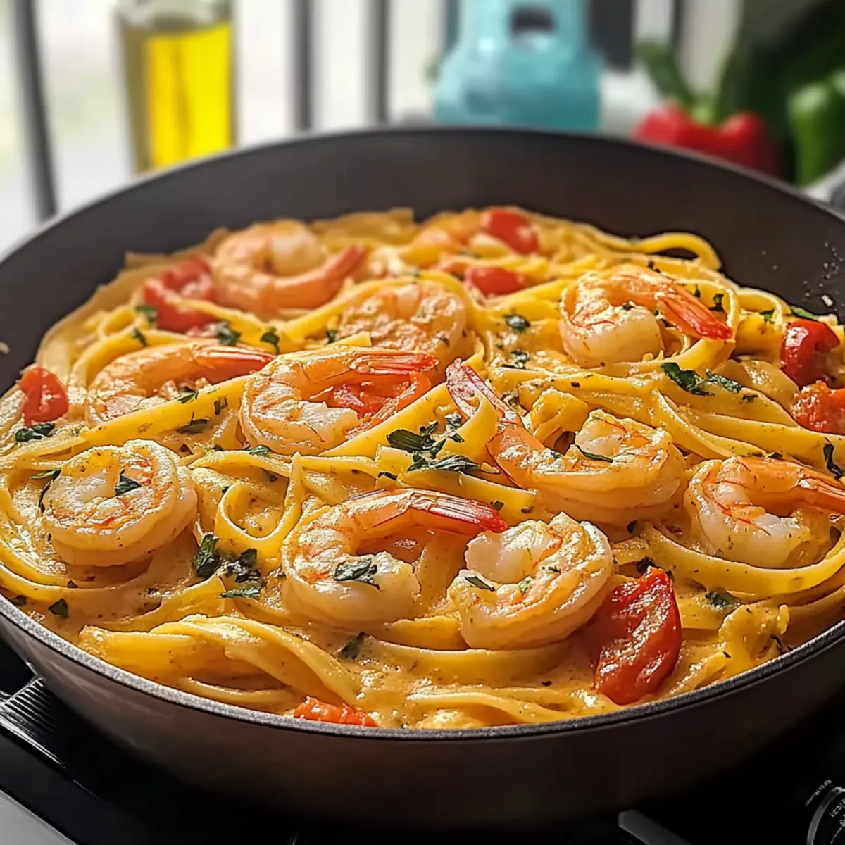 Savor Jamaican Shrimp Pasta: Creamy Caribbean Comfort