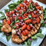 Chicken Milanese with Tomato and Mozzarella