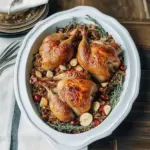 Cornish Hens with Apple-Cranberry Rice Stuffing