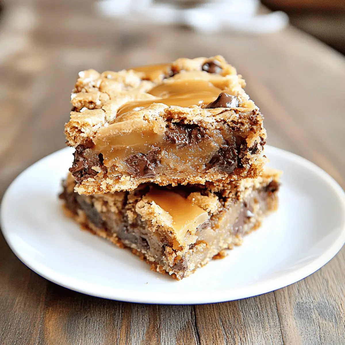 Gooey Salted Caramel Chocolate Chip Cookie Bars for Everyone