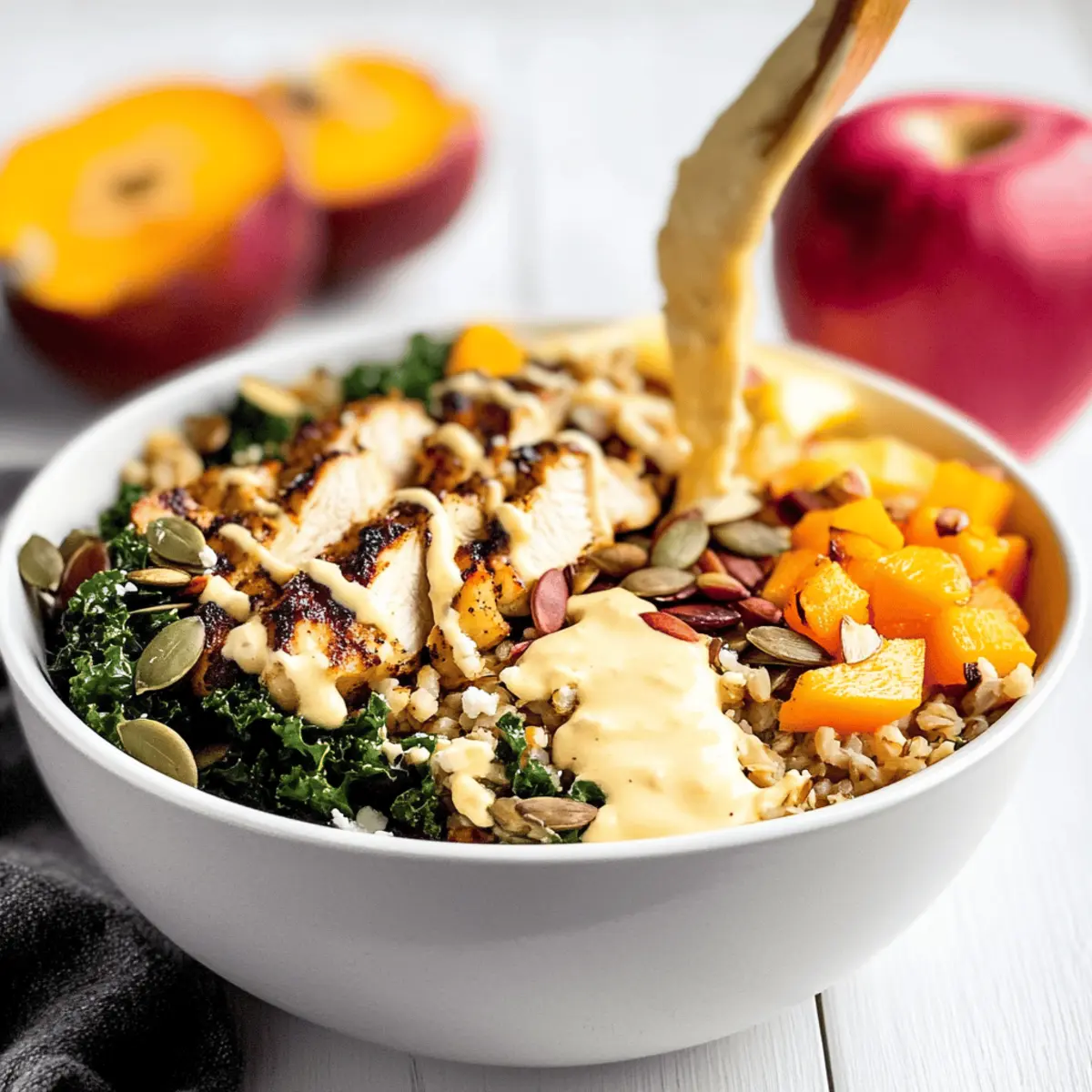 Hearty Honey Dijon Harvest Bowl: Fall's Flavorful Delight