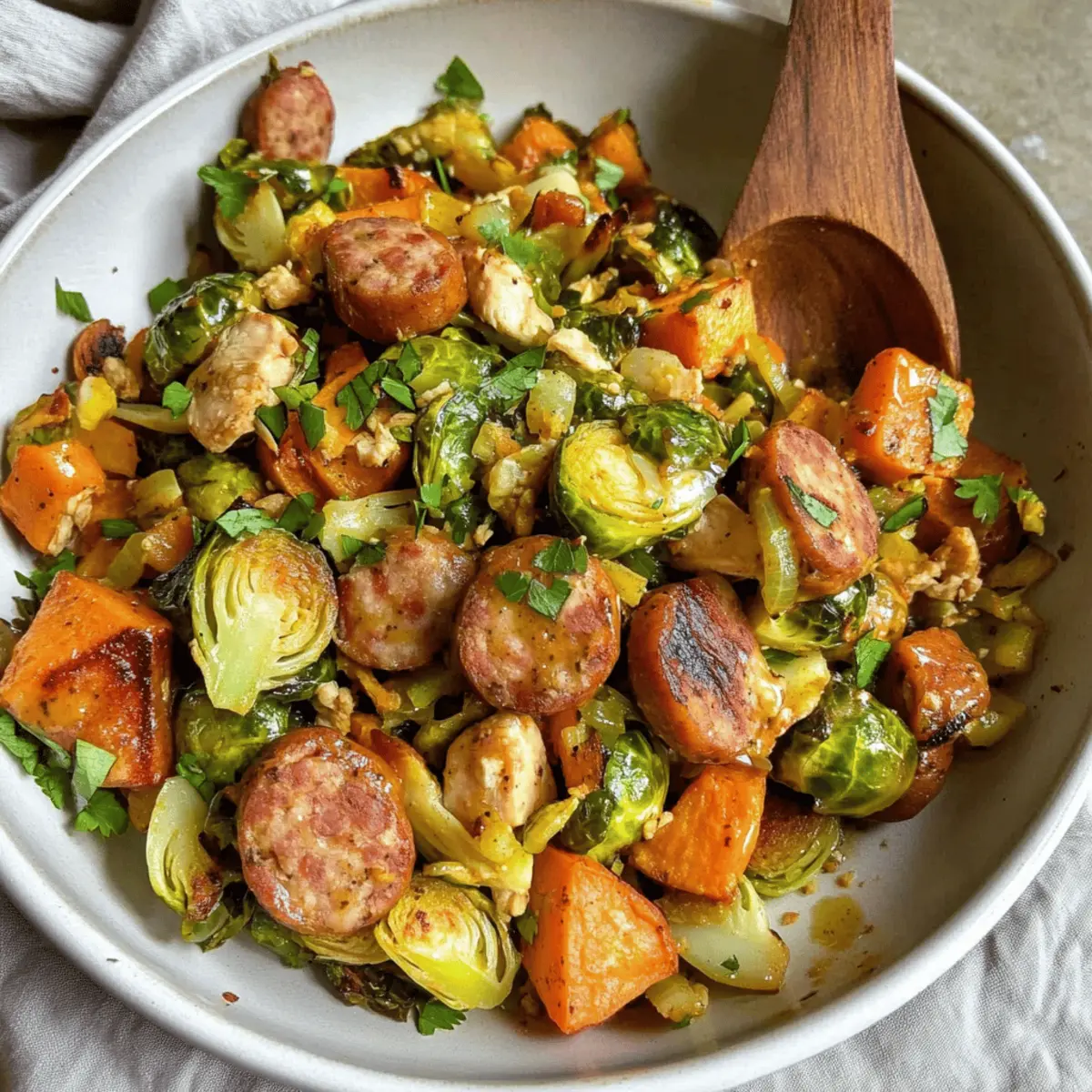 Savory Honey Mustard Sweet Potato Delight in One Pan