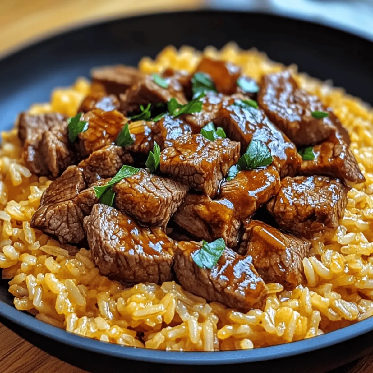 One-Skillet Creamy Honey BBQ Steak Rice for Ultimate Cozy Nights
